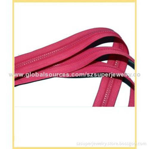 Dress long chain resin plastic zipper|resin zipper